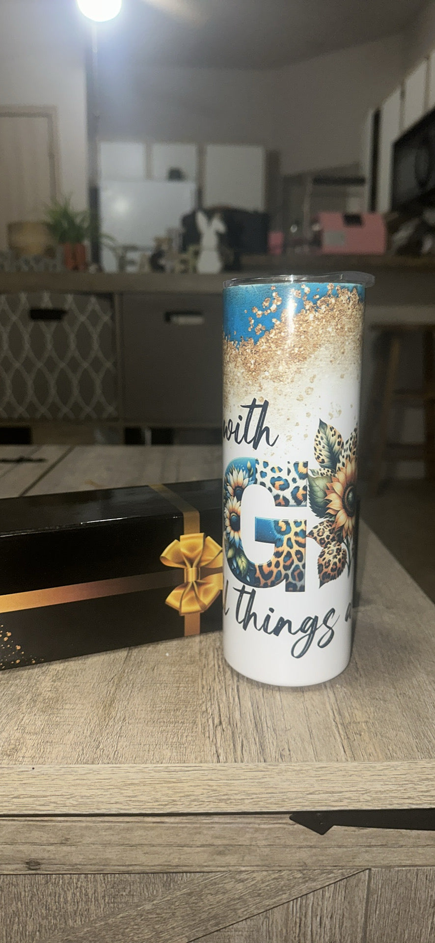 Beautiful custom tumbler!