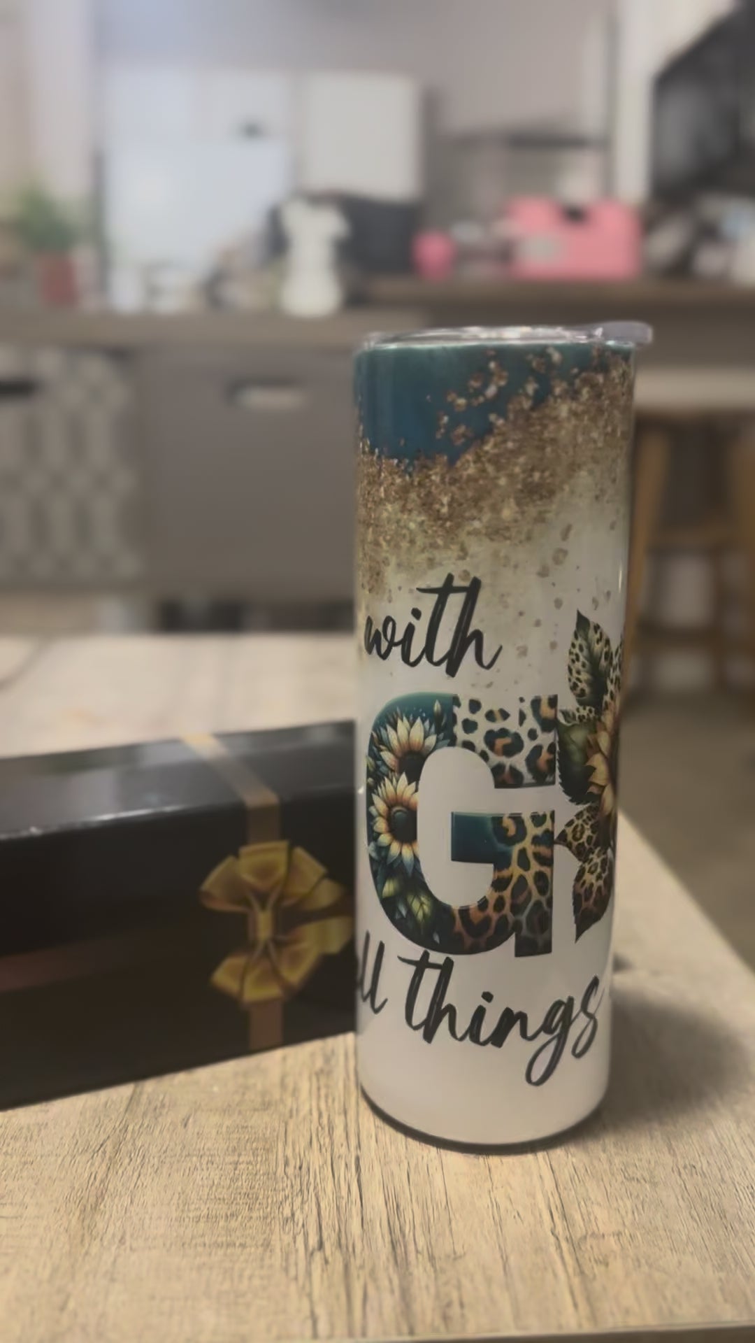 Beautiful custom tumbler!